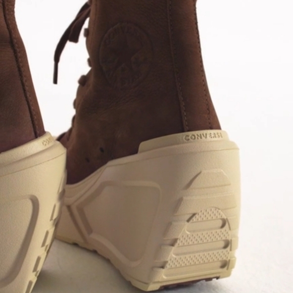 Converse SQUARED Chuck 70 De Luxe Lug Wedge Coffee Break/Ortholite Cushioning - Picture 13 of 15